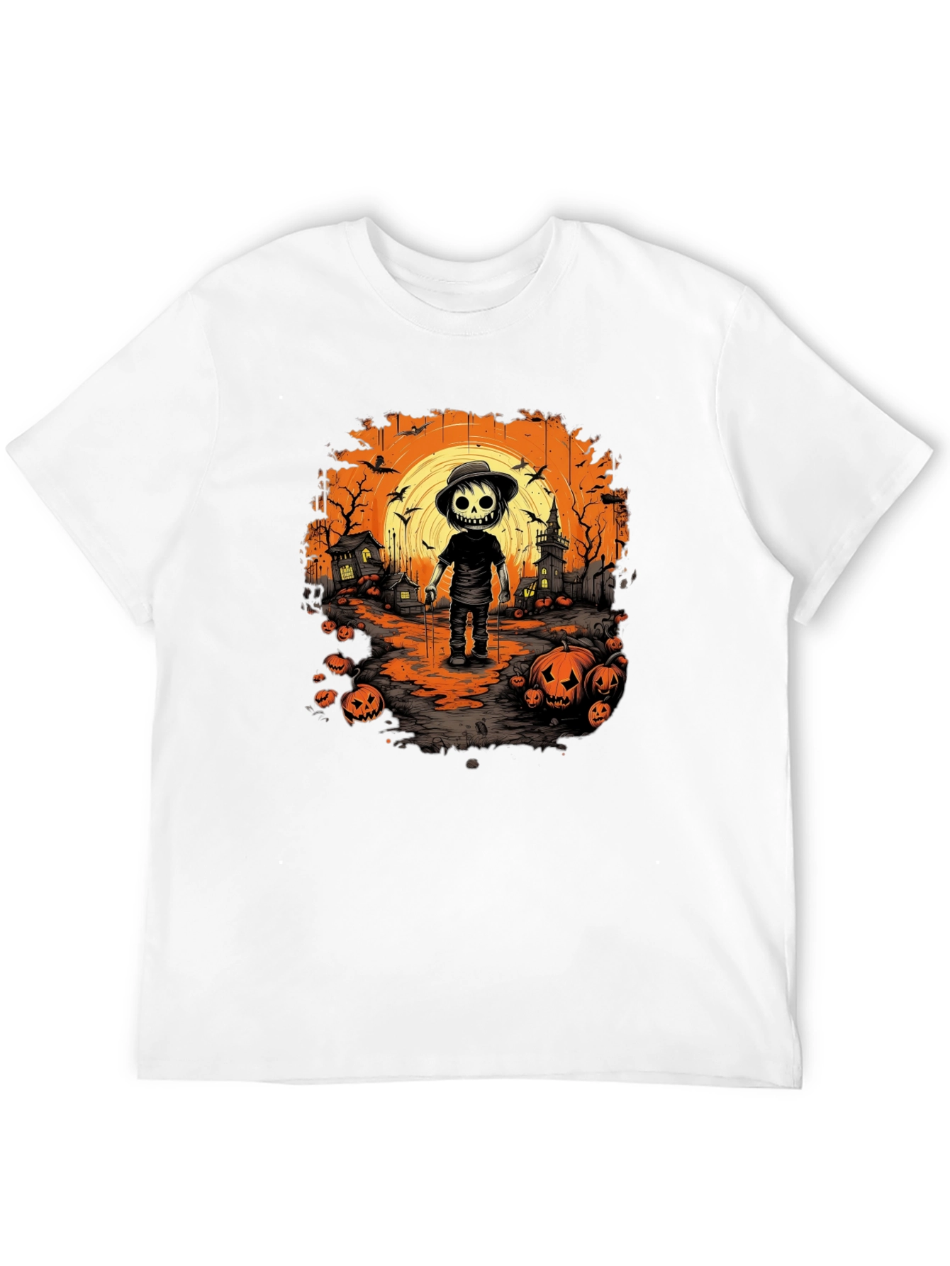 Halloween Skeleton Graphic T-Shirt