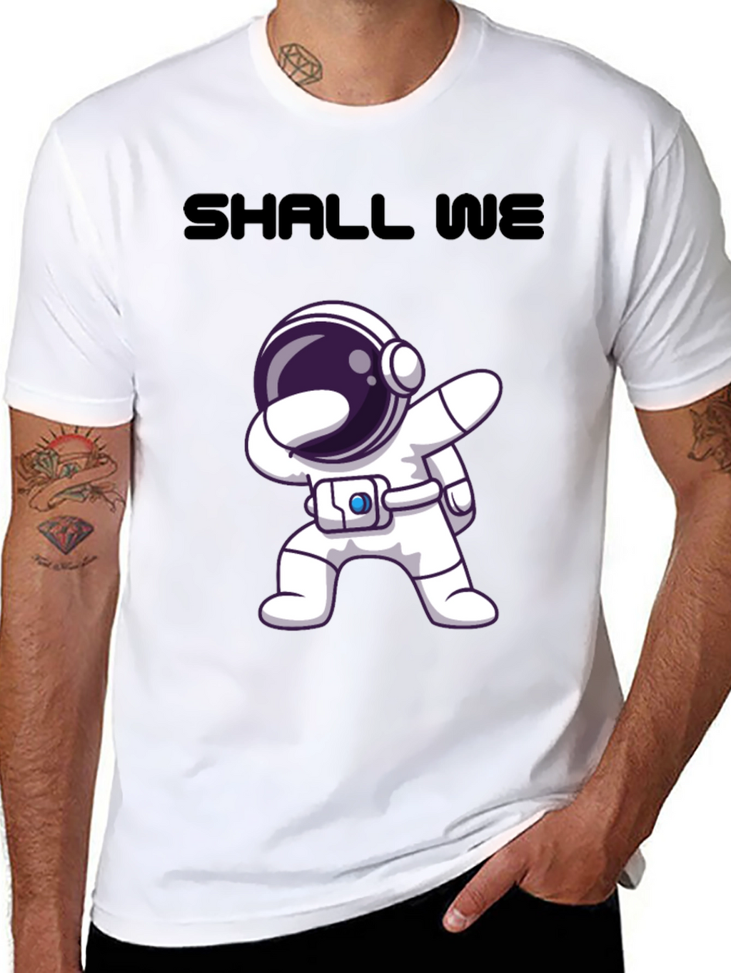 Astronaut Dab T-Shirt - Shall We Graphic Tee
