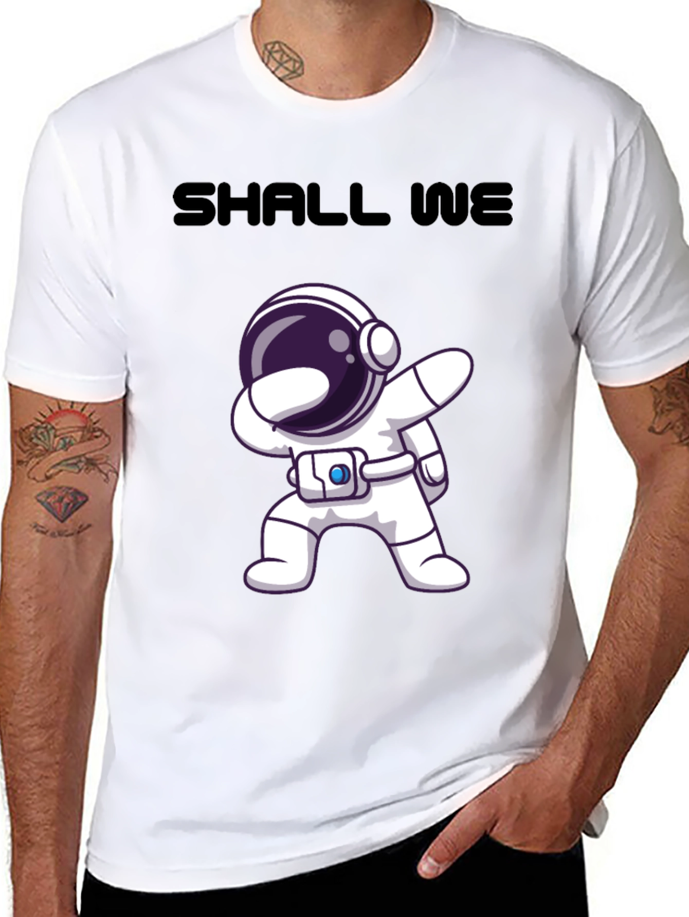 Astronaut Dab T-Shirt - Shall We Graphic Tee