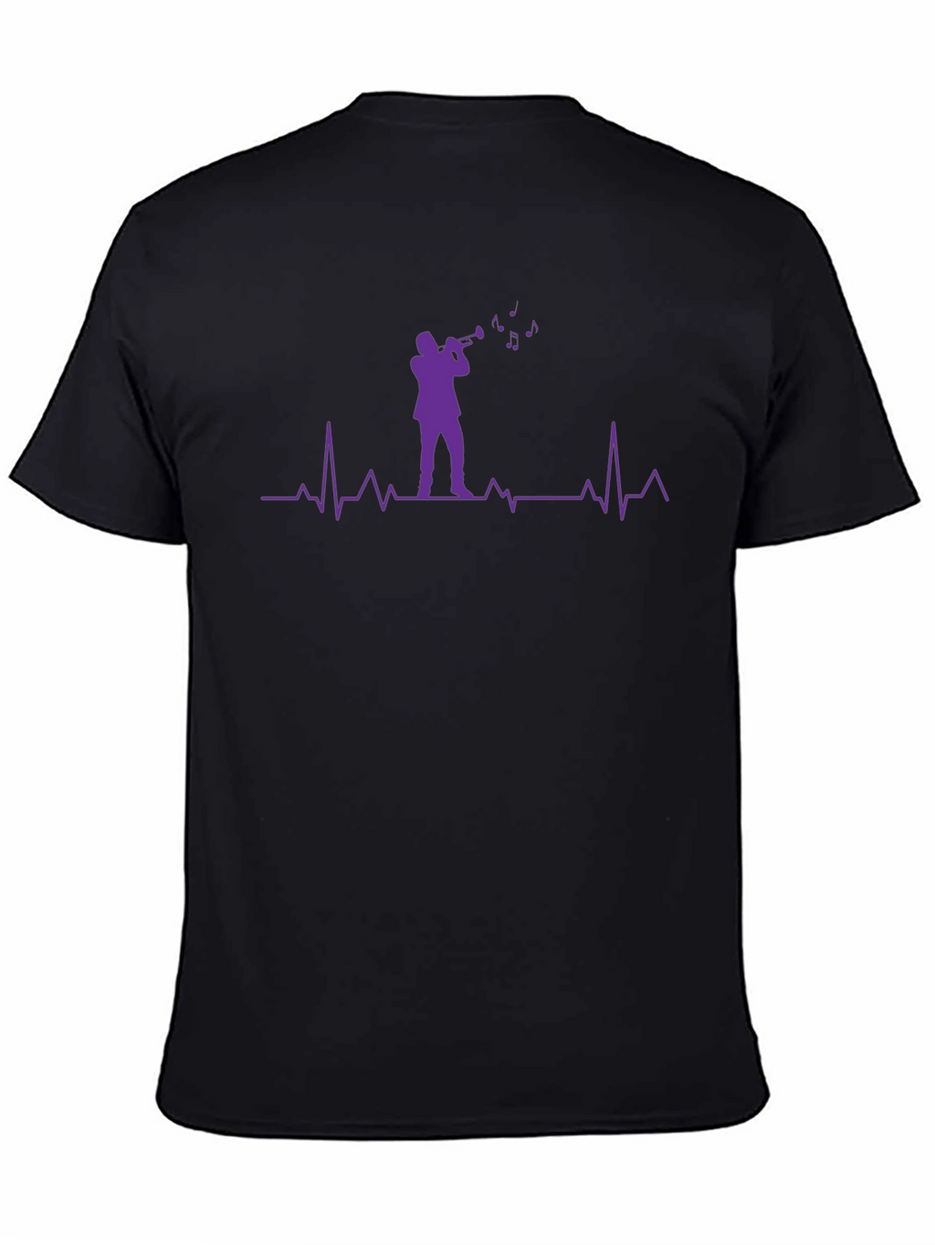 Music Heartbeat T-Shirt - Black