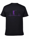 Music Heartbeat T-Shirt - Black