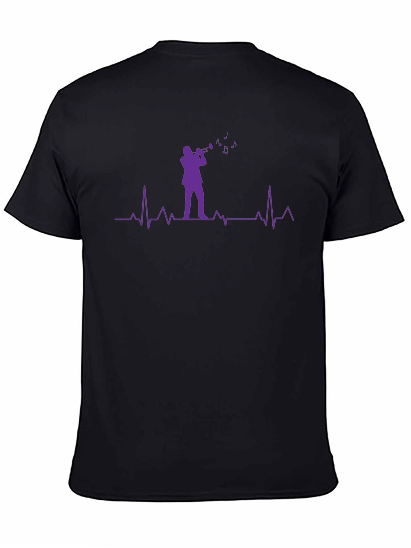 Music Heartbeat T-Shirt - Black