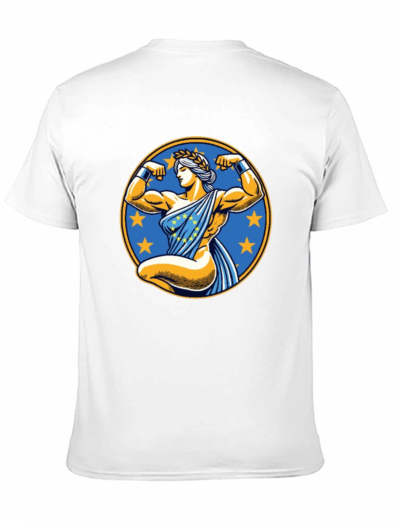EU Strong Woman T-Shirt - Black Cotton Tee