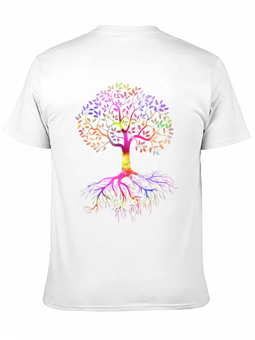 Rainbow Tree of Life Black T-Shirt