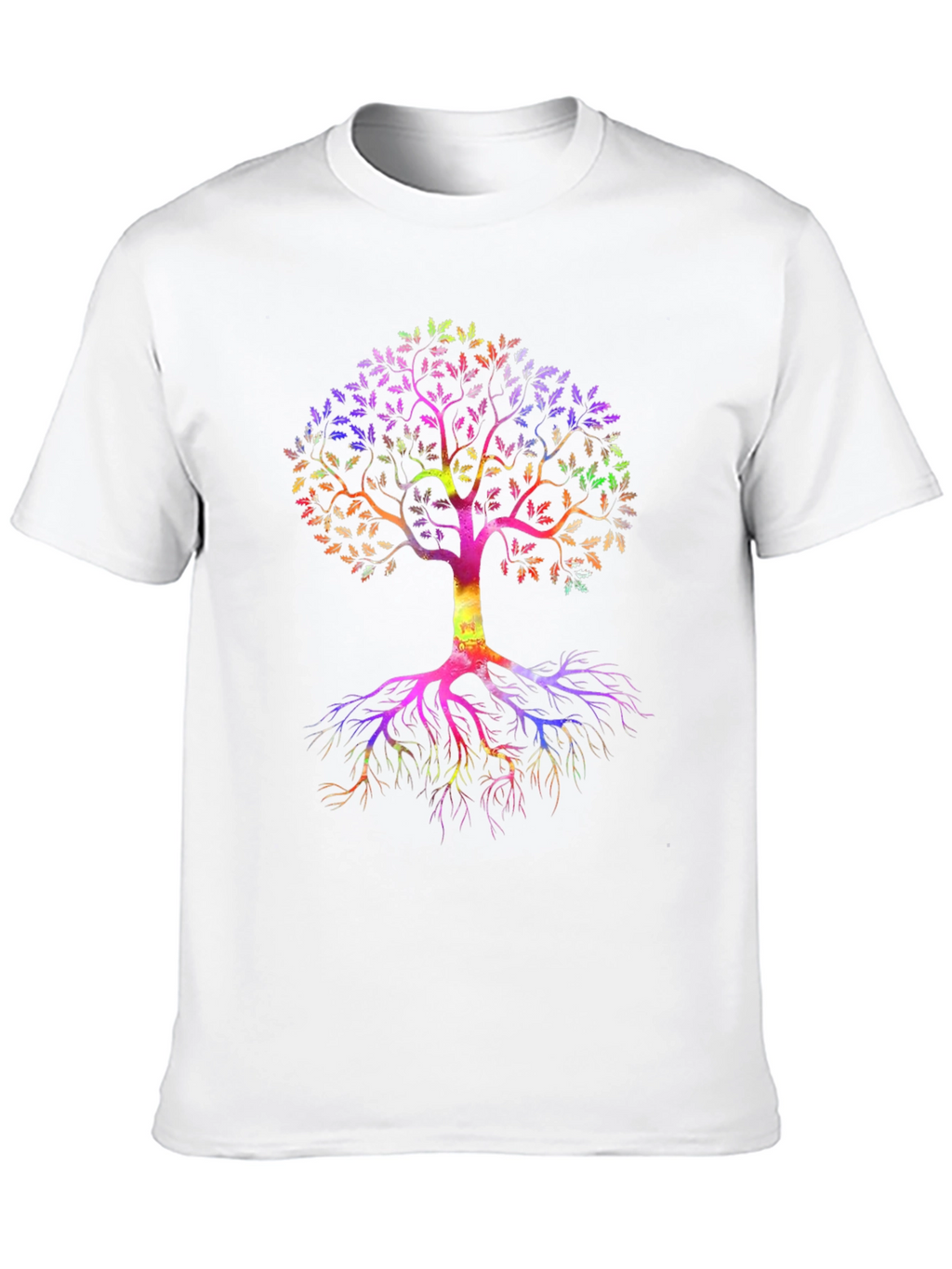 Rainbow Tree of Life Black T-Shirt