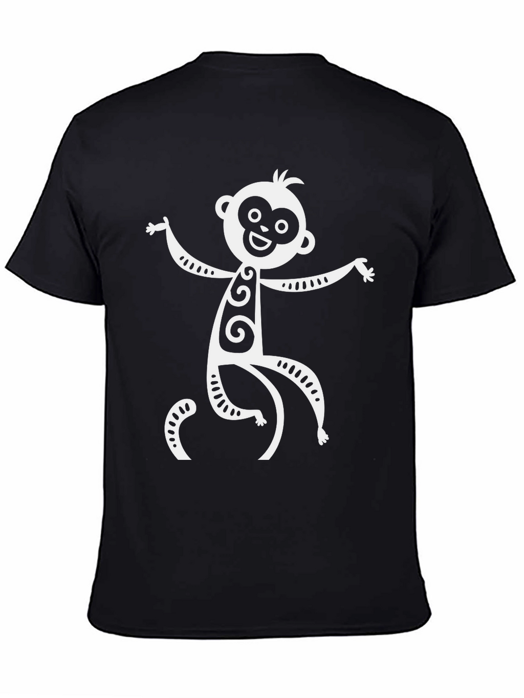 Funky Monkey Graphic T-Shirt - Black Cotton Tee