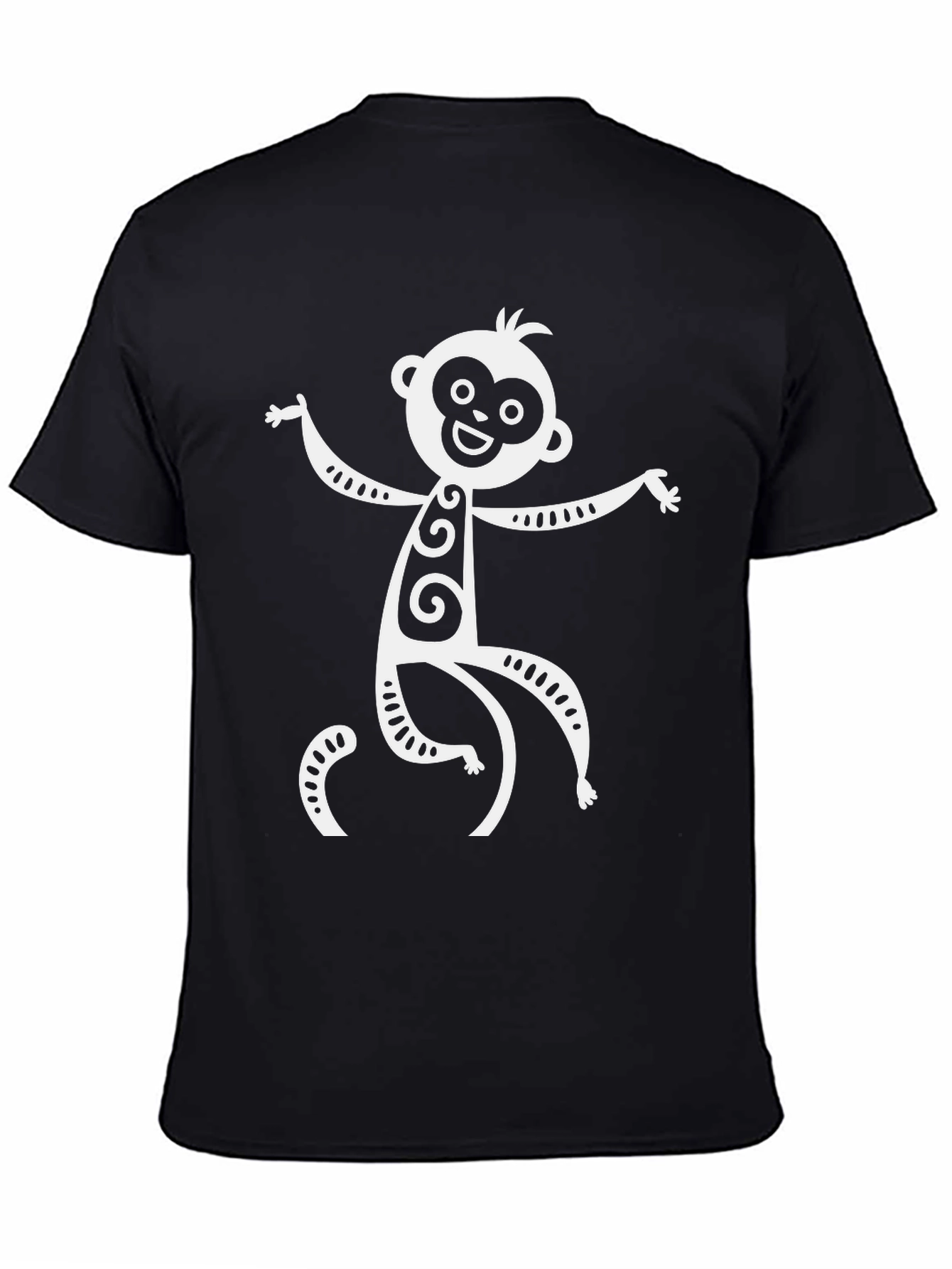 Funky Monkey Graphic T-Shirt - Black Cotton Tee