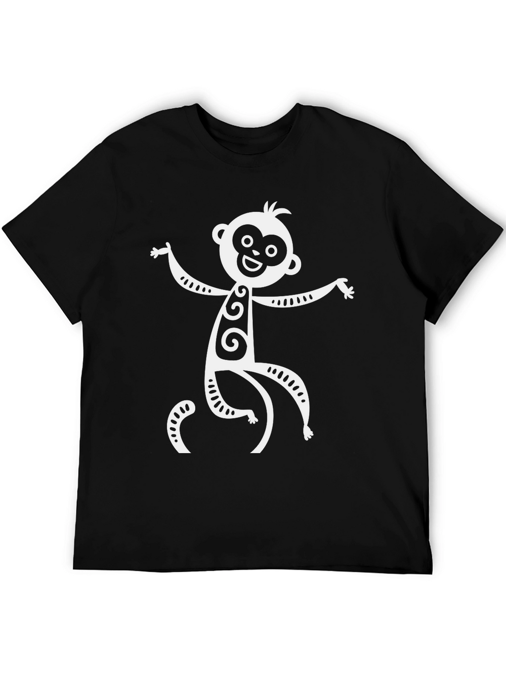 Funky Monkey Graphic T-Shirt - Black Cotton Tee