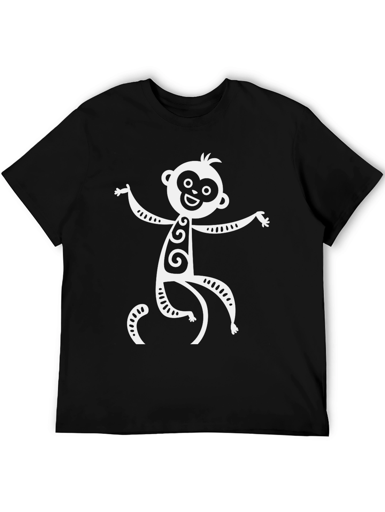 Funky Monkey Graphic T-Shirt - Black Cotton Tee