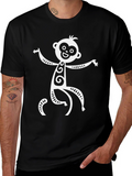 Funky Monkey Graphic T-Shirt - Black Cotton Tee