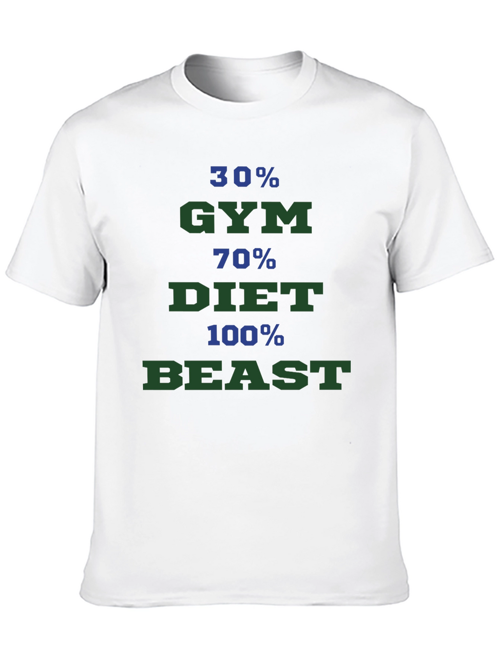 Gym Diet Beast Mode Graphic Tee - Black T-Shirt