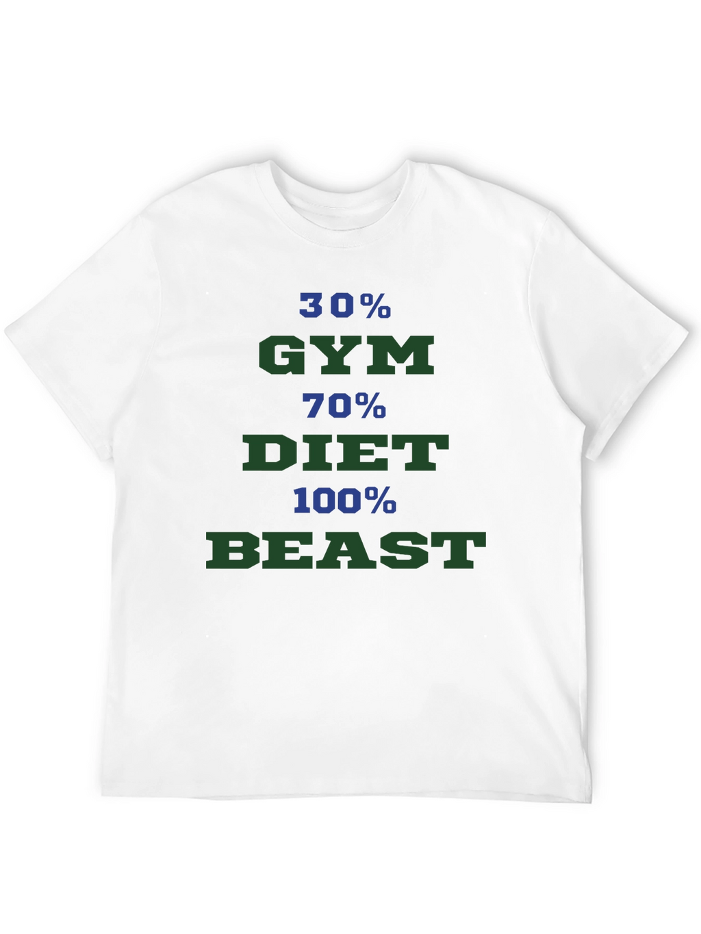 Gym Diet Beast Mode Graphic Tee - Black T-Shirt