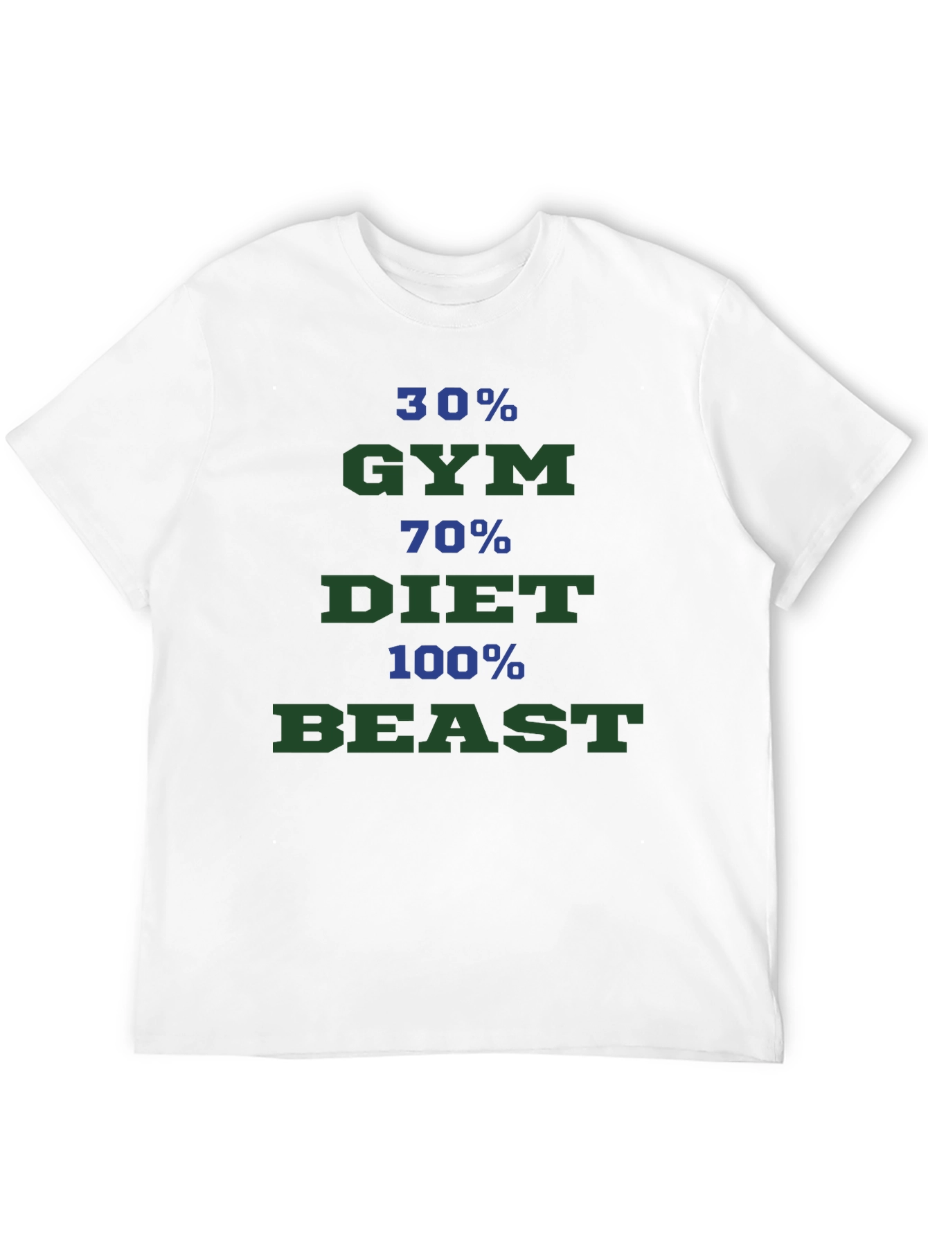 Gym Diet Beast Mode Graphic Tee - Black T-Shirt