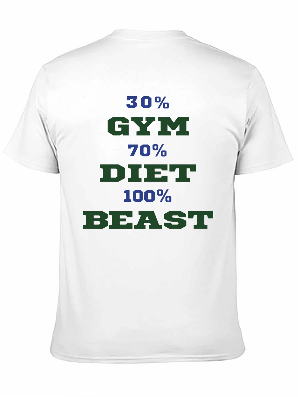 Gym Diet Beast Mode Graphic Tee - Black T-Shirt