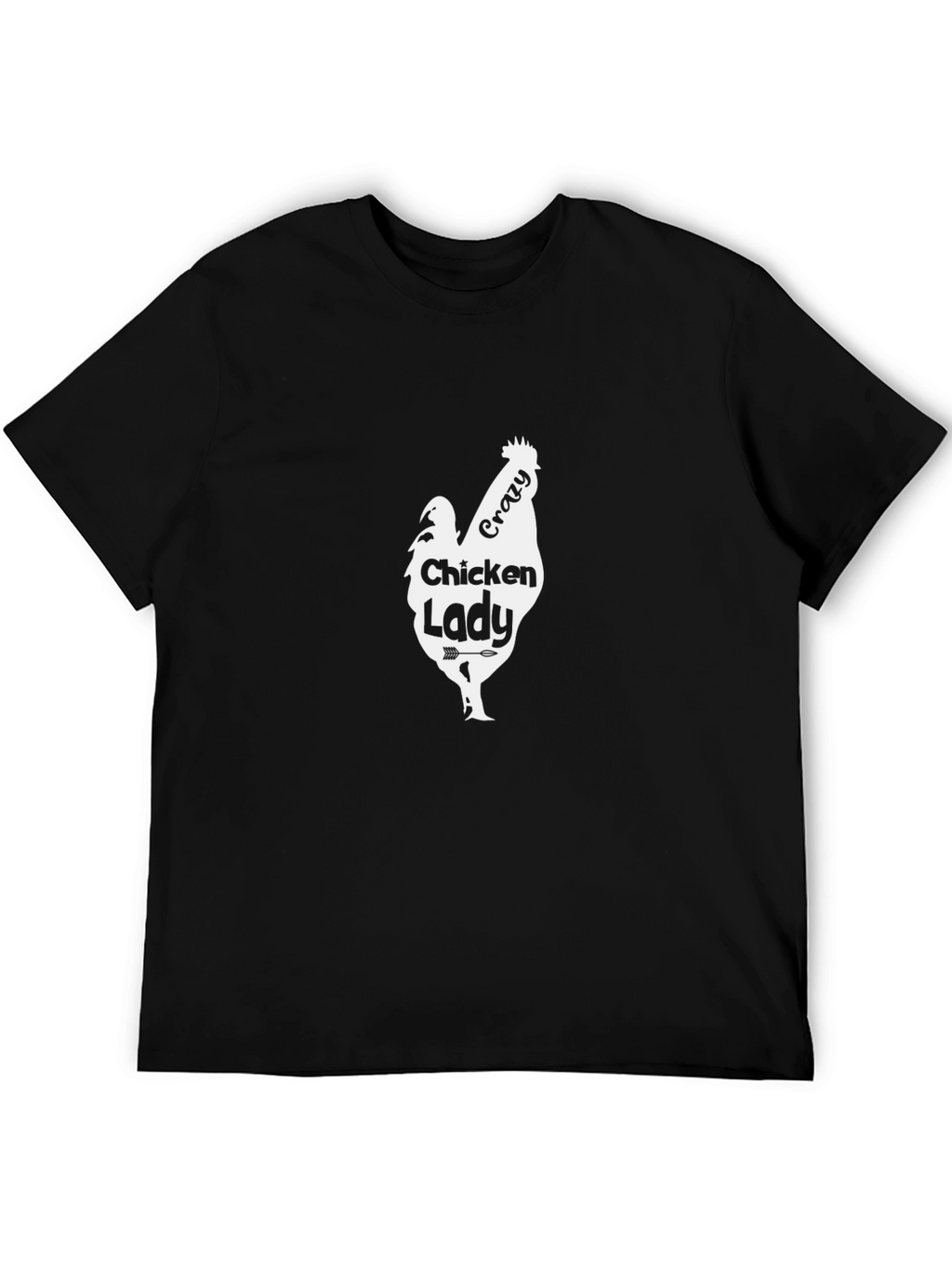 Crazy Chicken Lady T-Shirt - Novelty Hen Lover Tee
