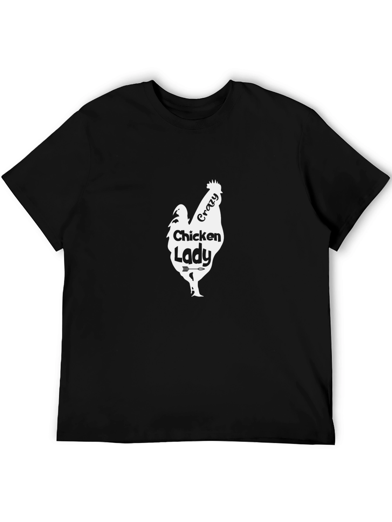 Crazy Chicken Lady T-Shirt - Novelty Hen Lover Tee