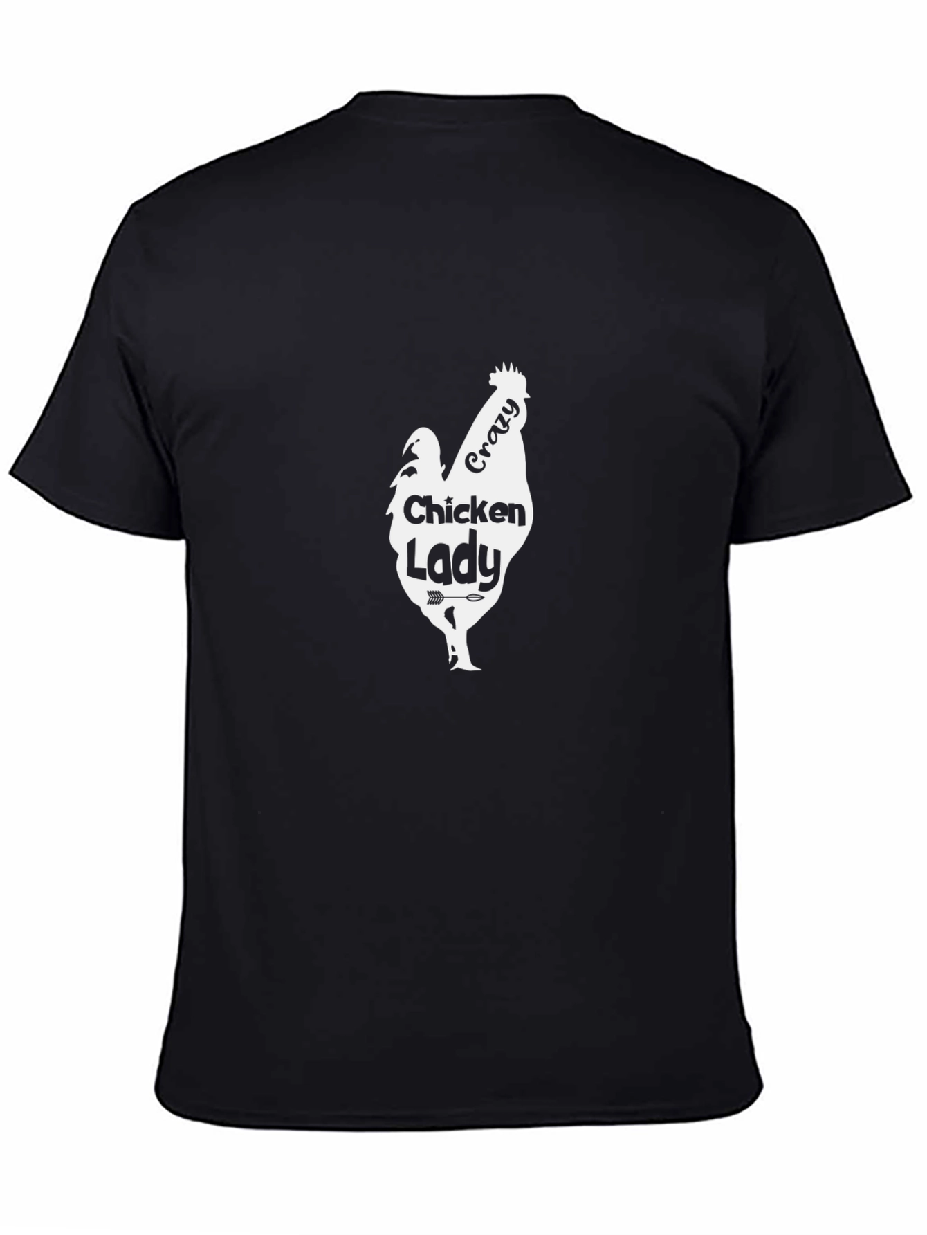 Crazy Chicken Lady T-Shirt - Novelty Hen Lover Tee