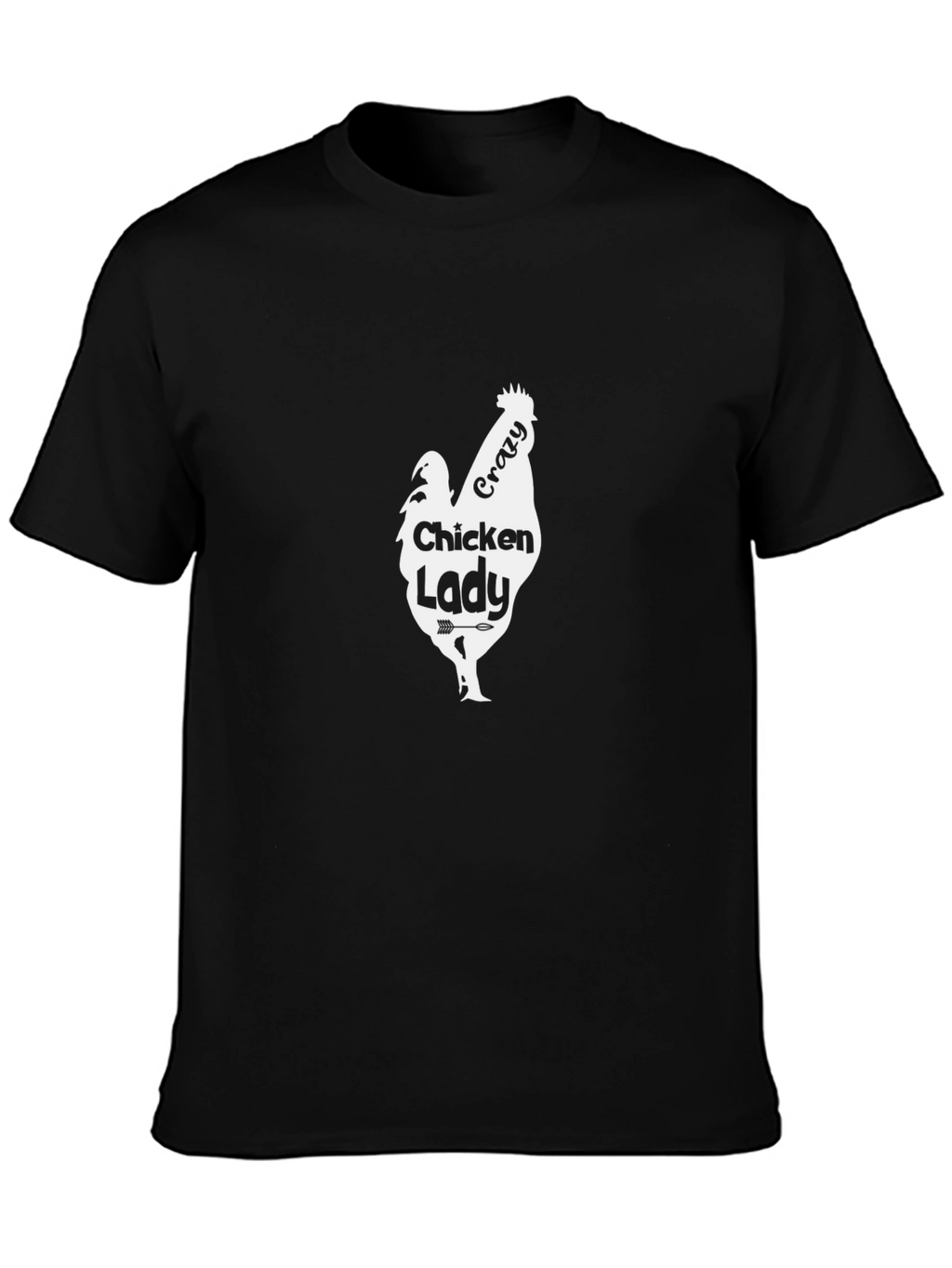 Crazy Chicken Lady T-Shirt - Novelty Hen Lover Tee