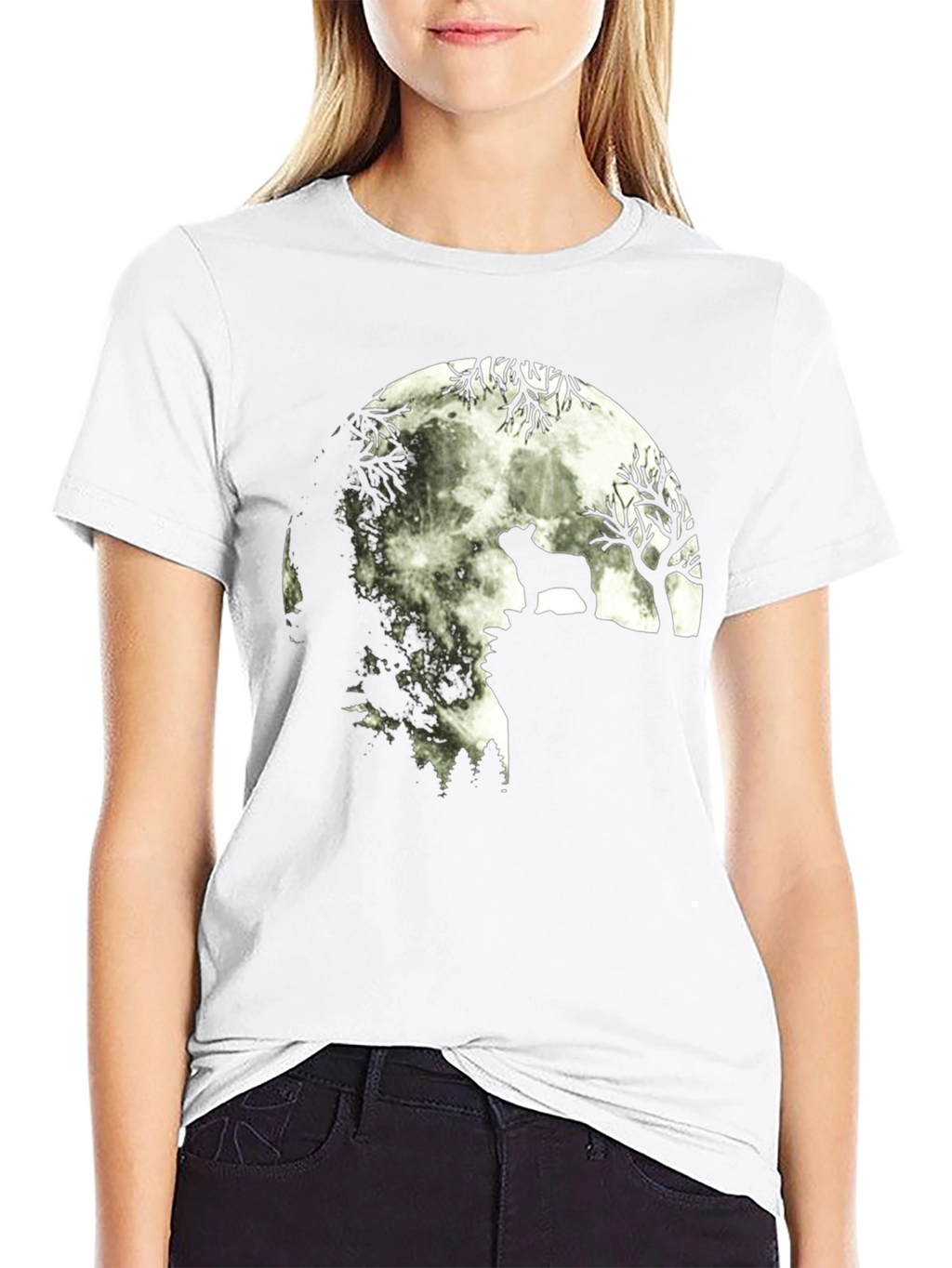 Moonlight Dog Graphic T-Shirt