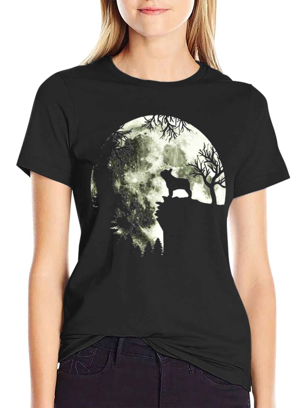 Moonlight Dog Graphic T-Shirt
