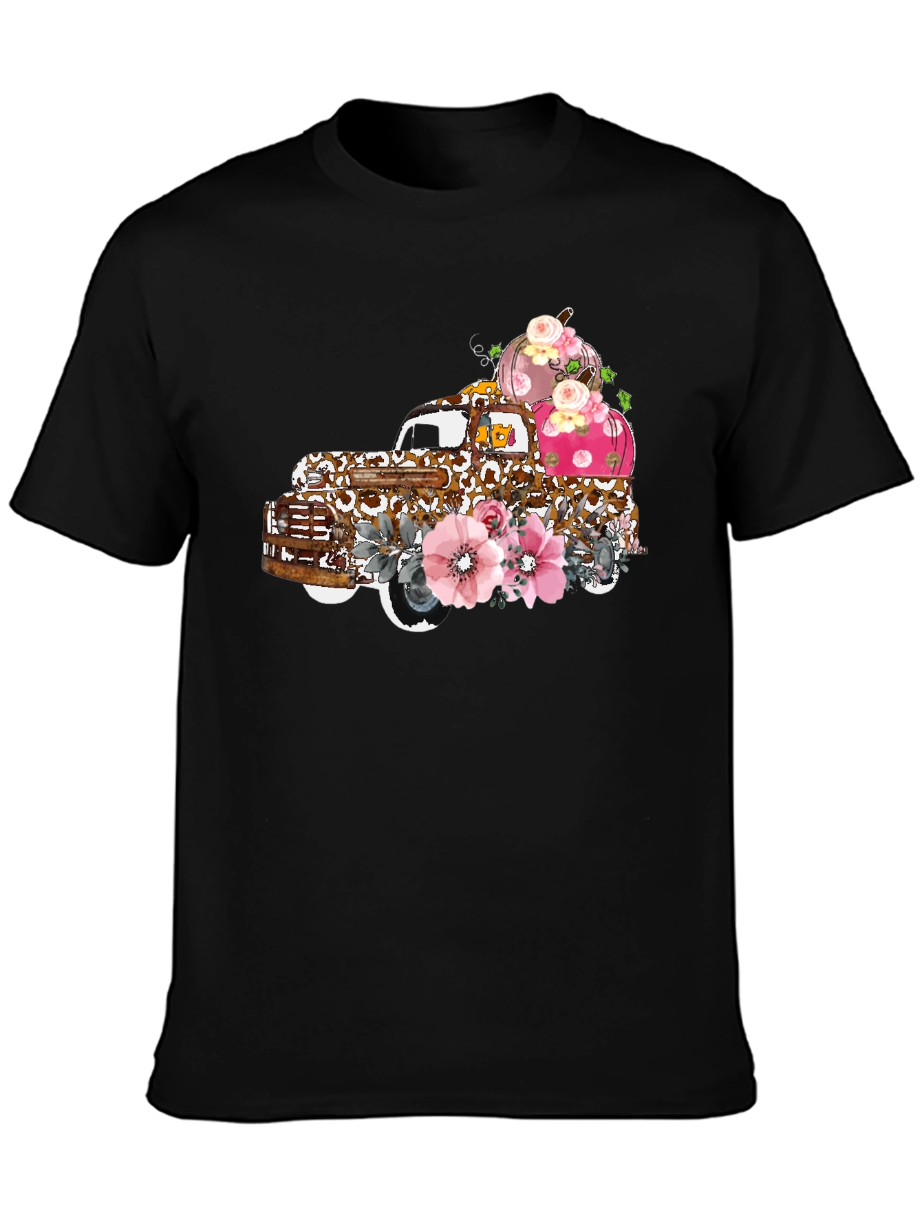 Floral Truck Tee: Autumn Pumpkin Harvest