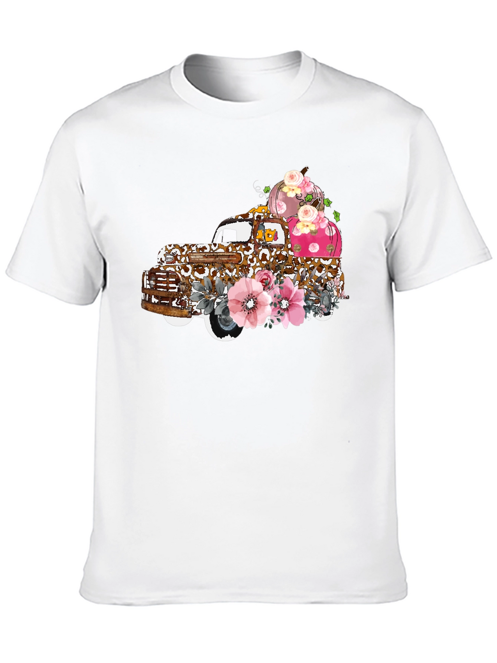 Floral Truck Tee: Autumn Pumpkin Harvest