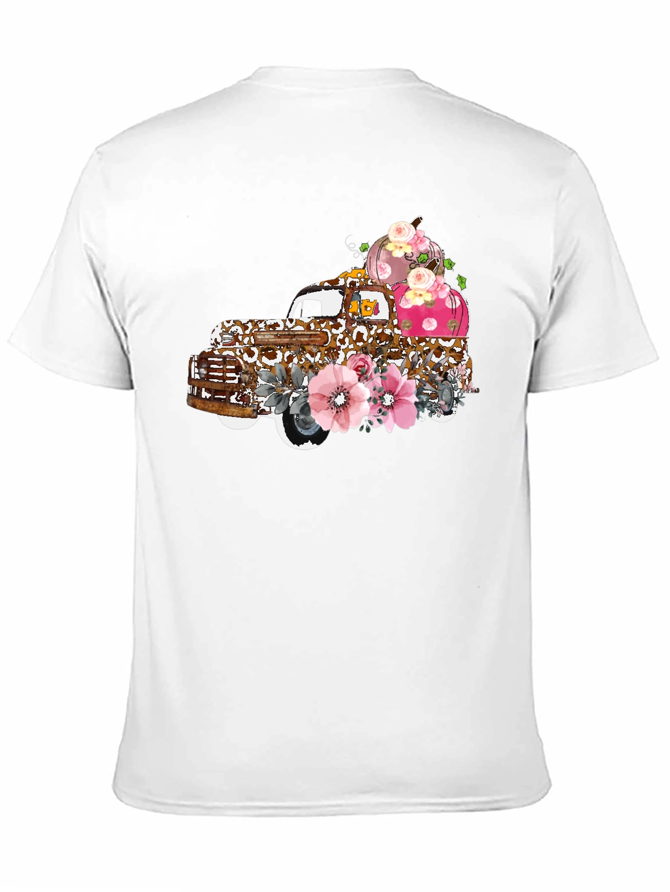 Floral Truck Tee: Autumn Pumpkin Harvest