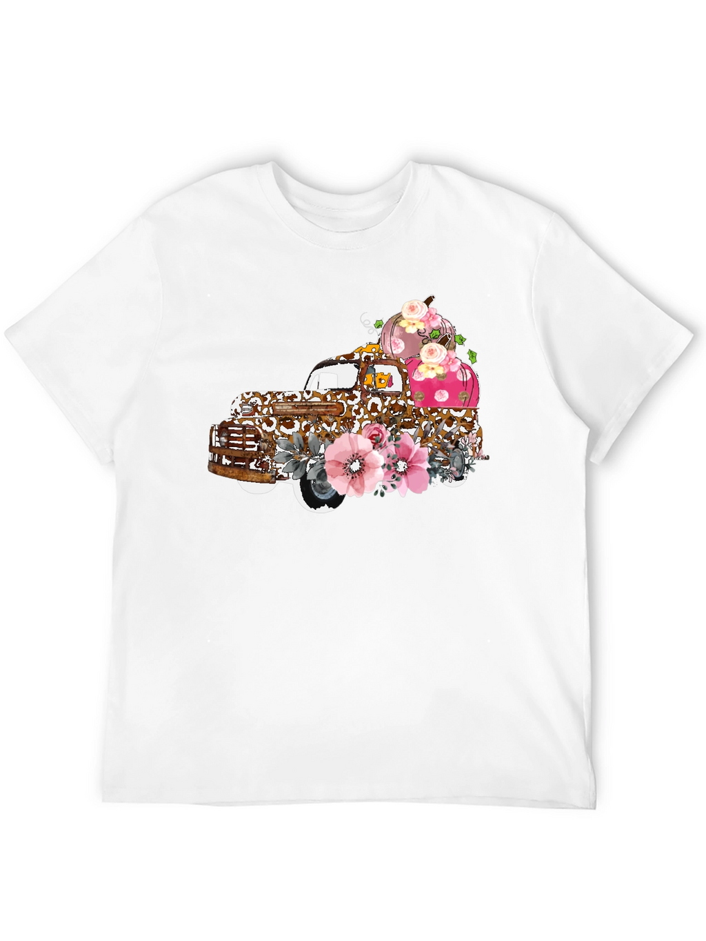Floral Truck Tee: Autumn Pumpkin Harvest