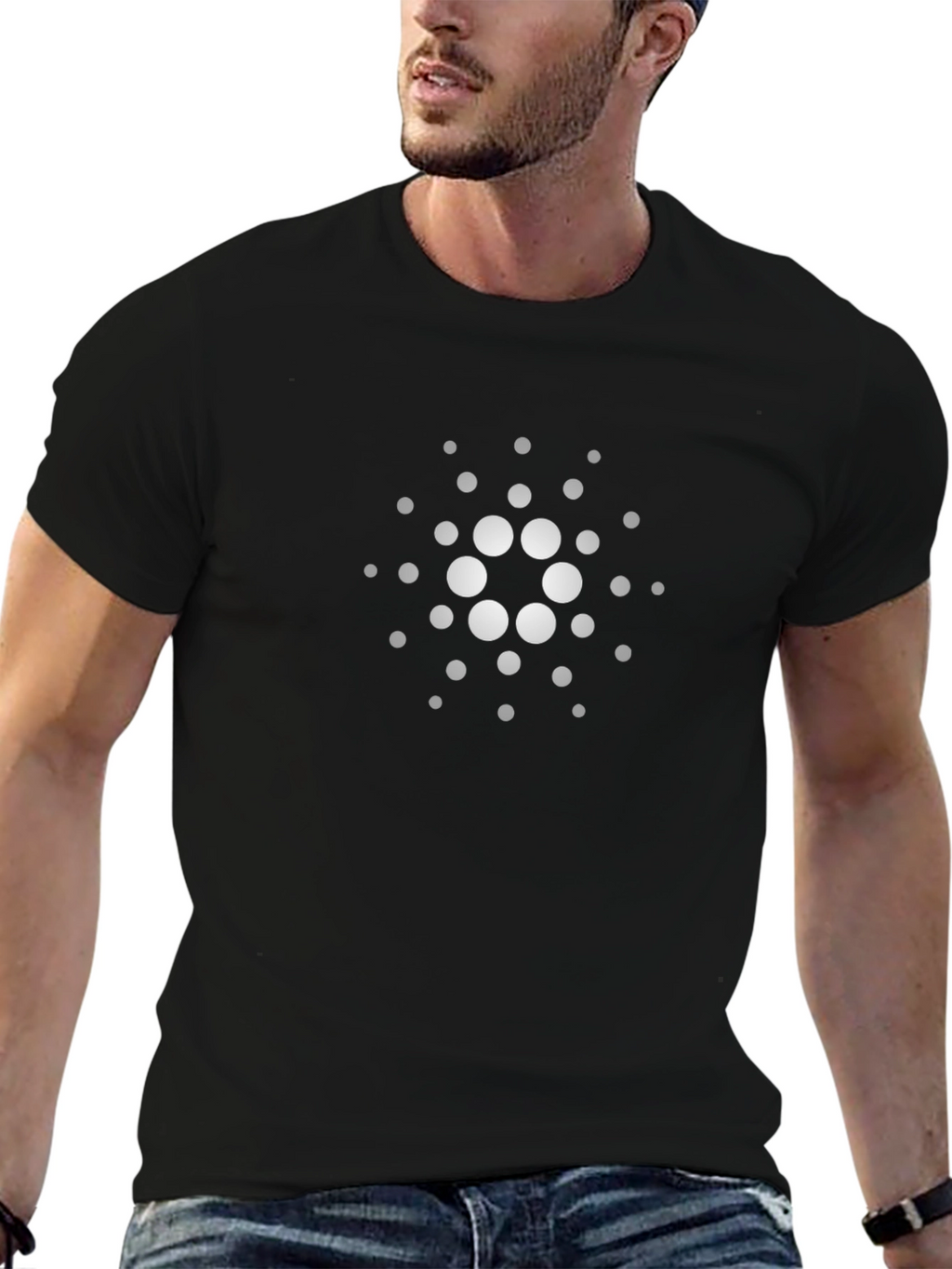 Cardano ADA Crypto T-Shirt - Black Cotton Tee