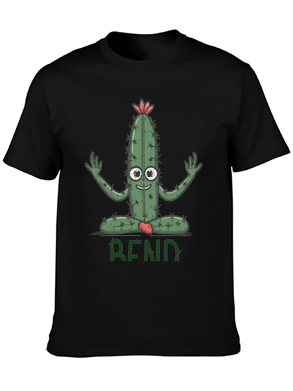 Funny Cactus Yoga T-Shirt - Bend Over Backward