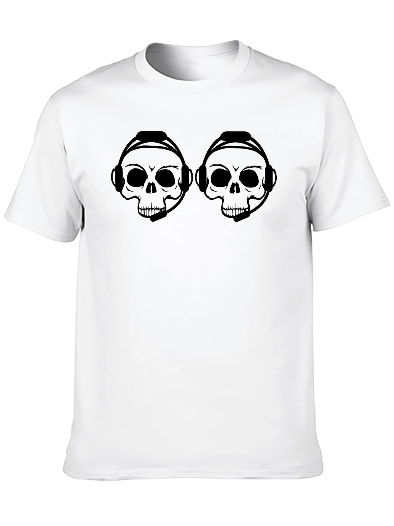 Skull Gamer Headset T-Shirt