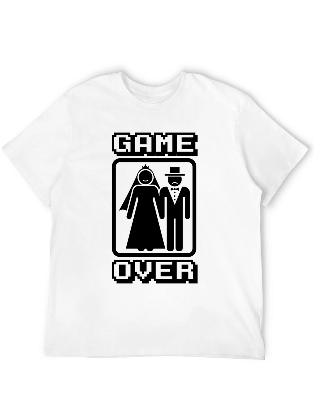 Game Over Wedding T-Shirt - Gamer Newlyweds