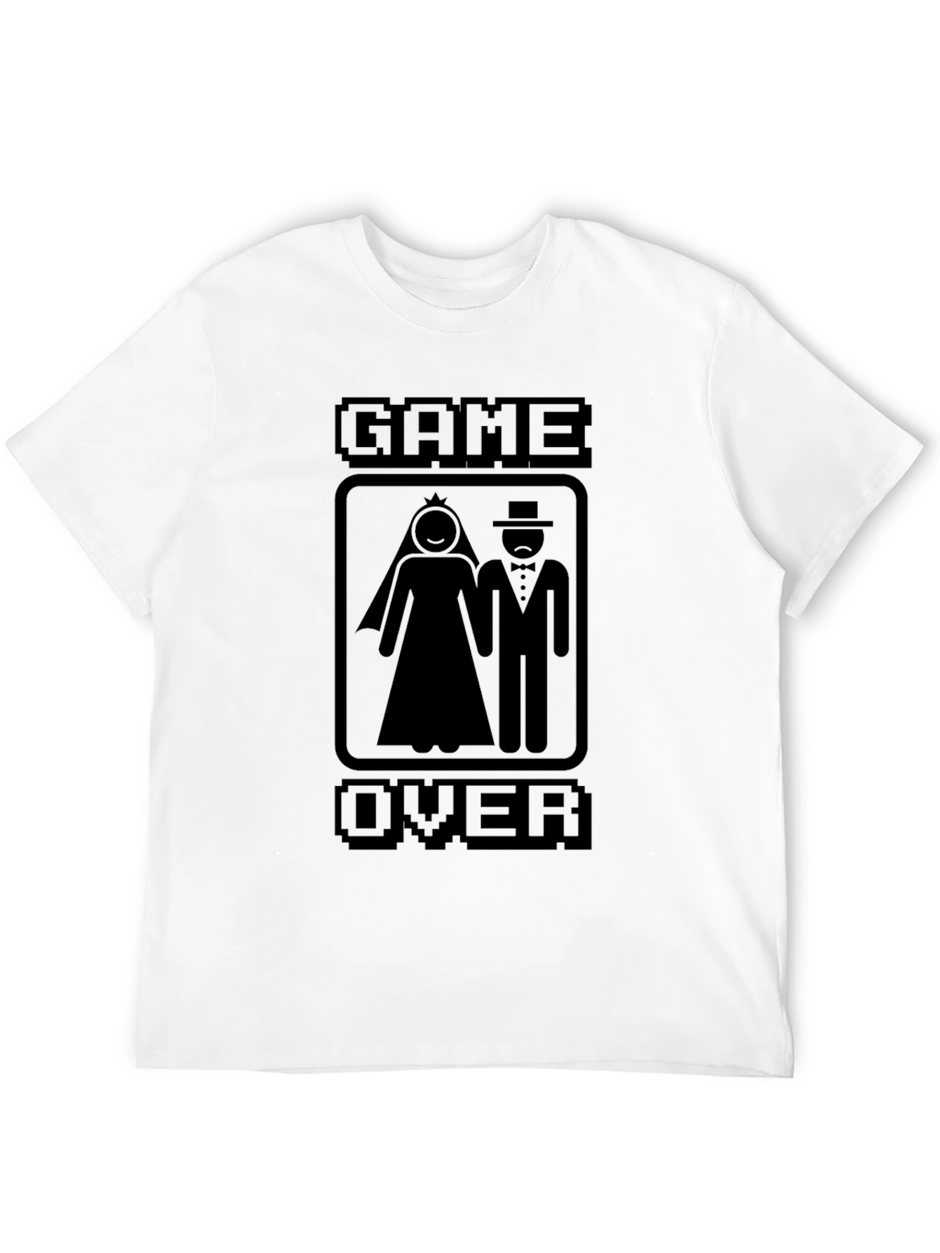 Game Over Wedding T-Shirt - Gamer Newlyweds