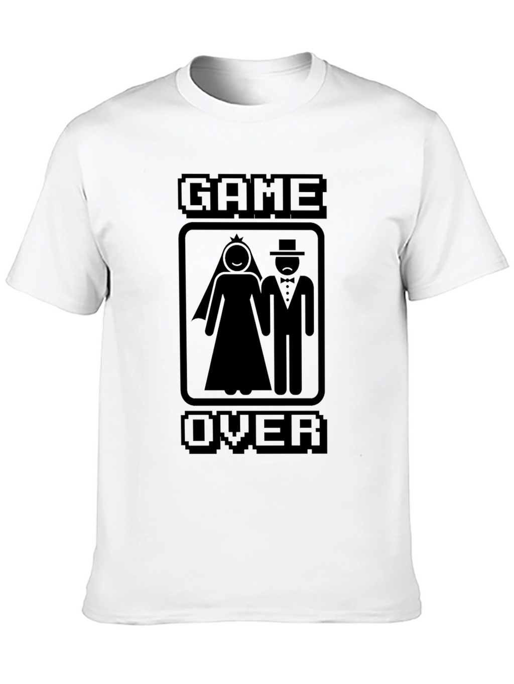 Game Over Wedding T-Shirt - Gamer Newlyweds