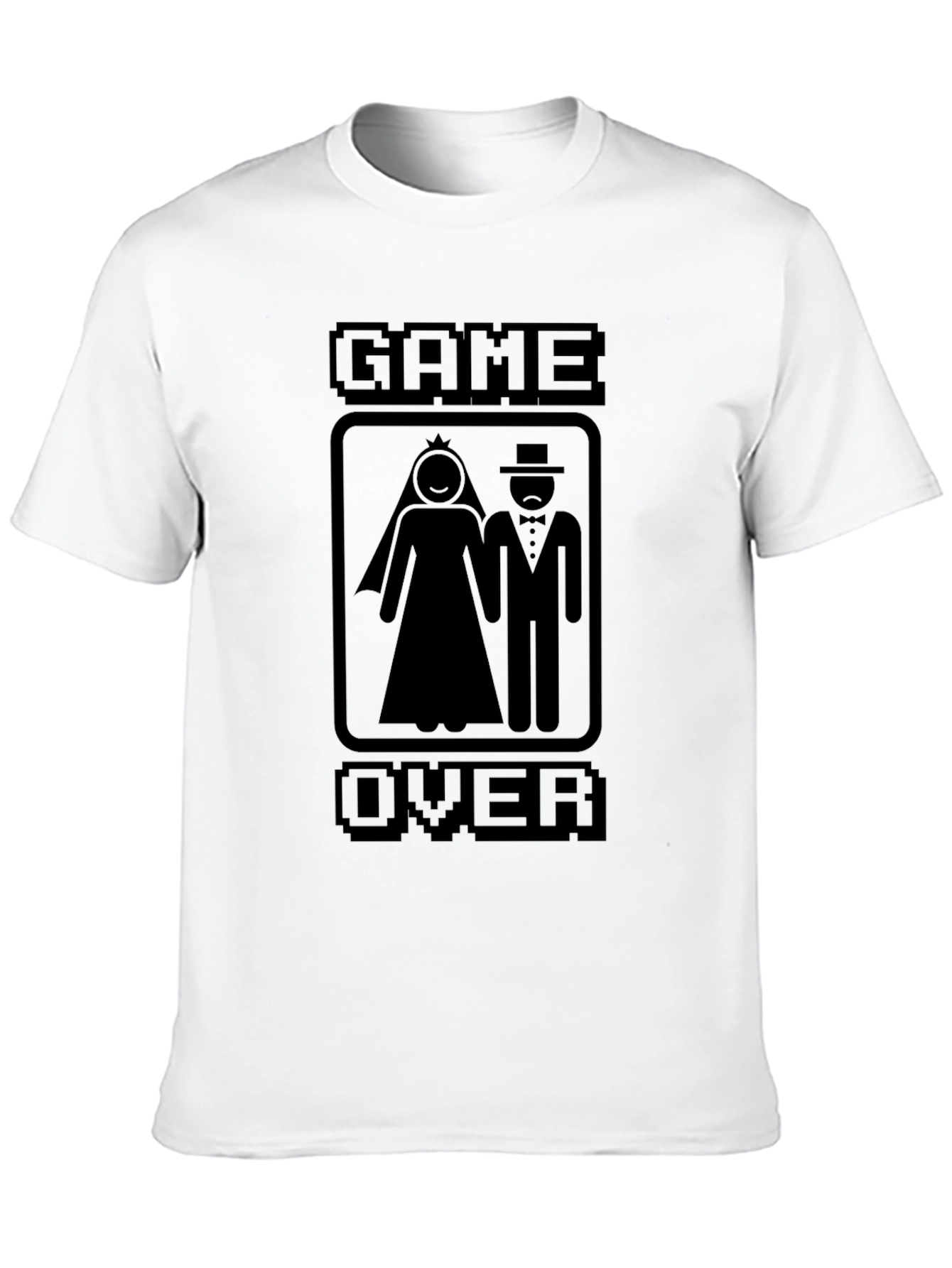 Game Over Wedding T-Shirt - Gamer Newlyweds