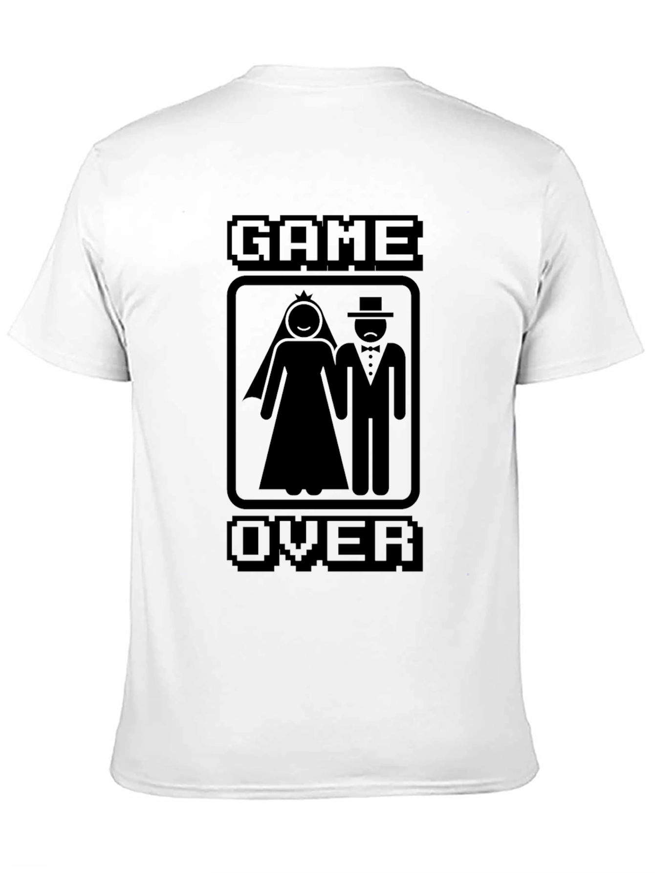 Game Over Wedding T-Shirt - Gamer Newlyweds