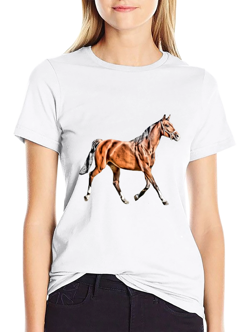 Horse Graphic Black T-Shirt