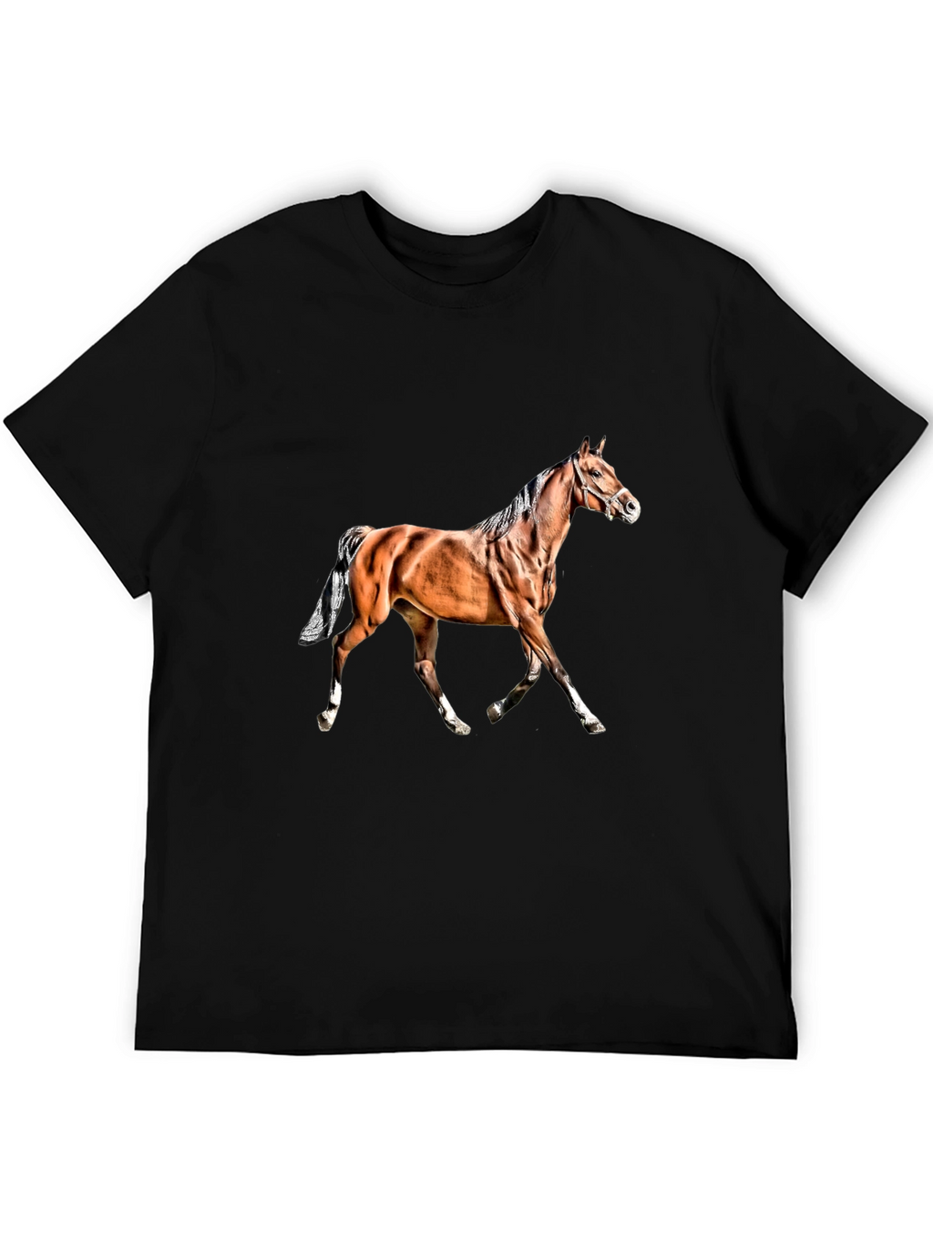 Horse Graphic Black T-Shirt