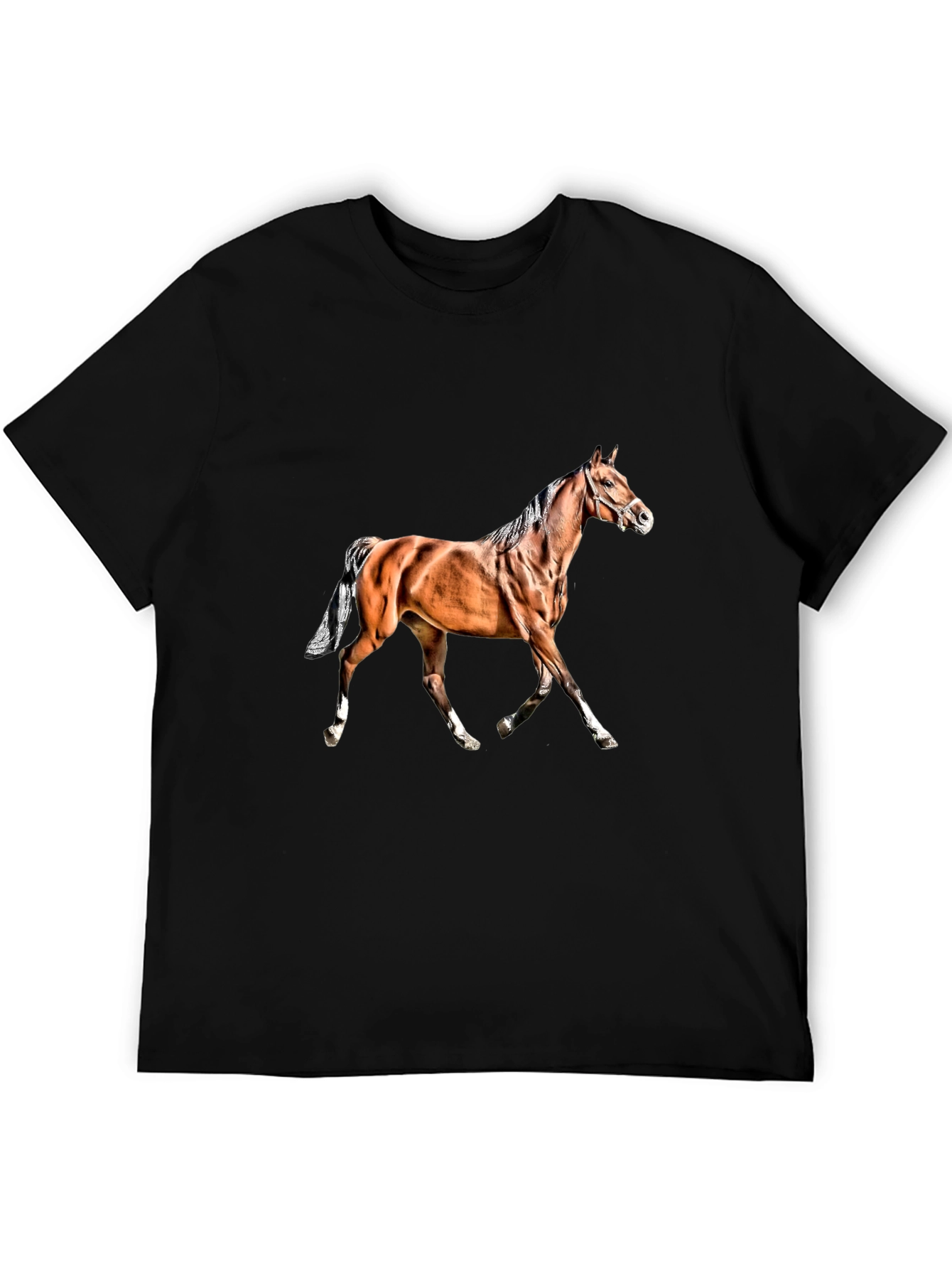 Horse Graphic Black T-Shirt