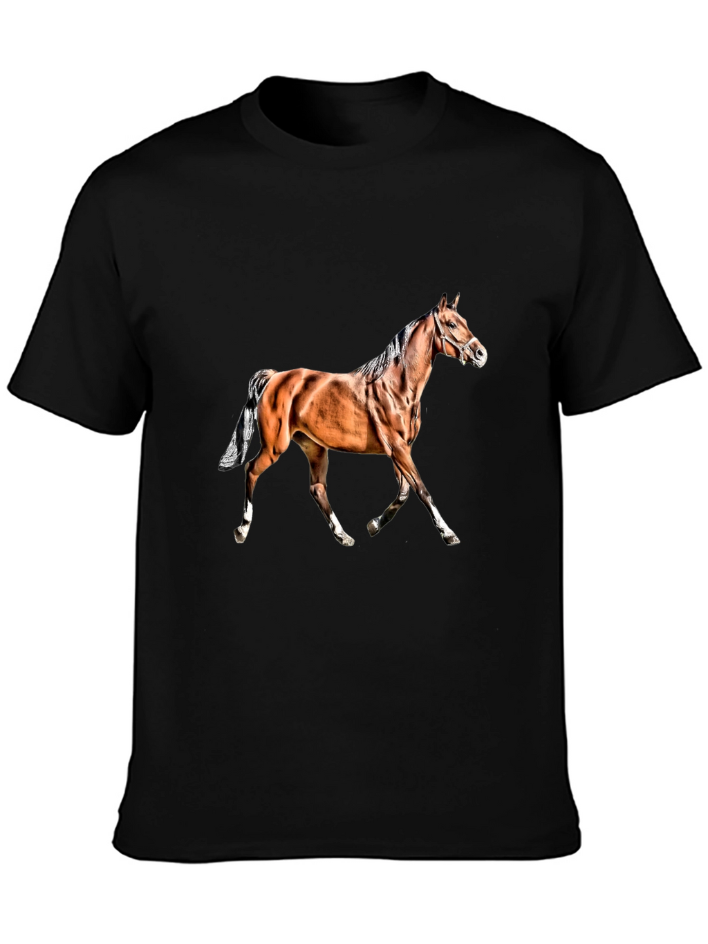 Horse Graphic Black T-Shirt