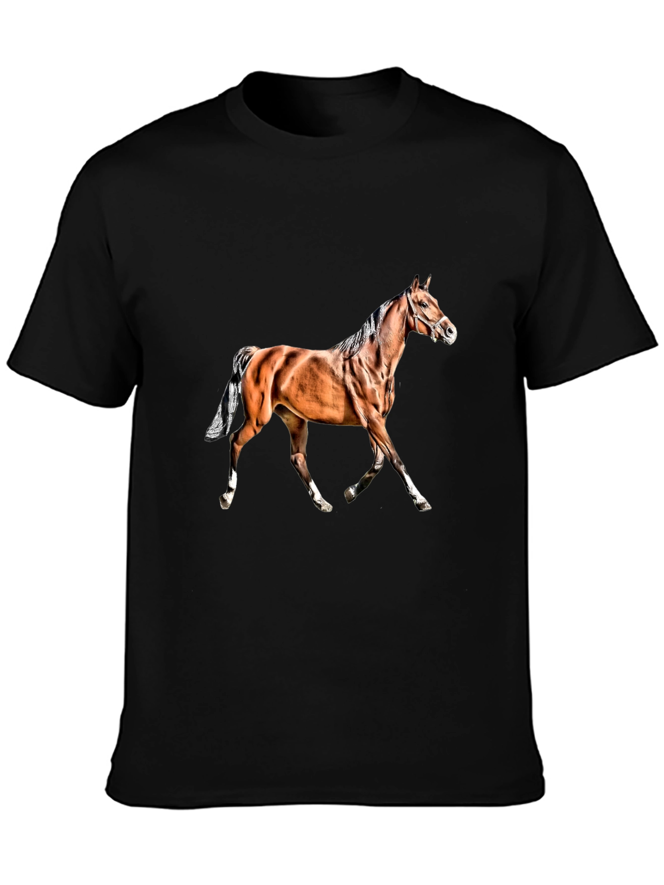 Horse Graphic Black T-Shirt
