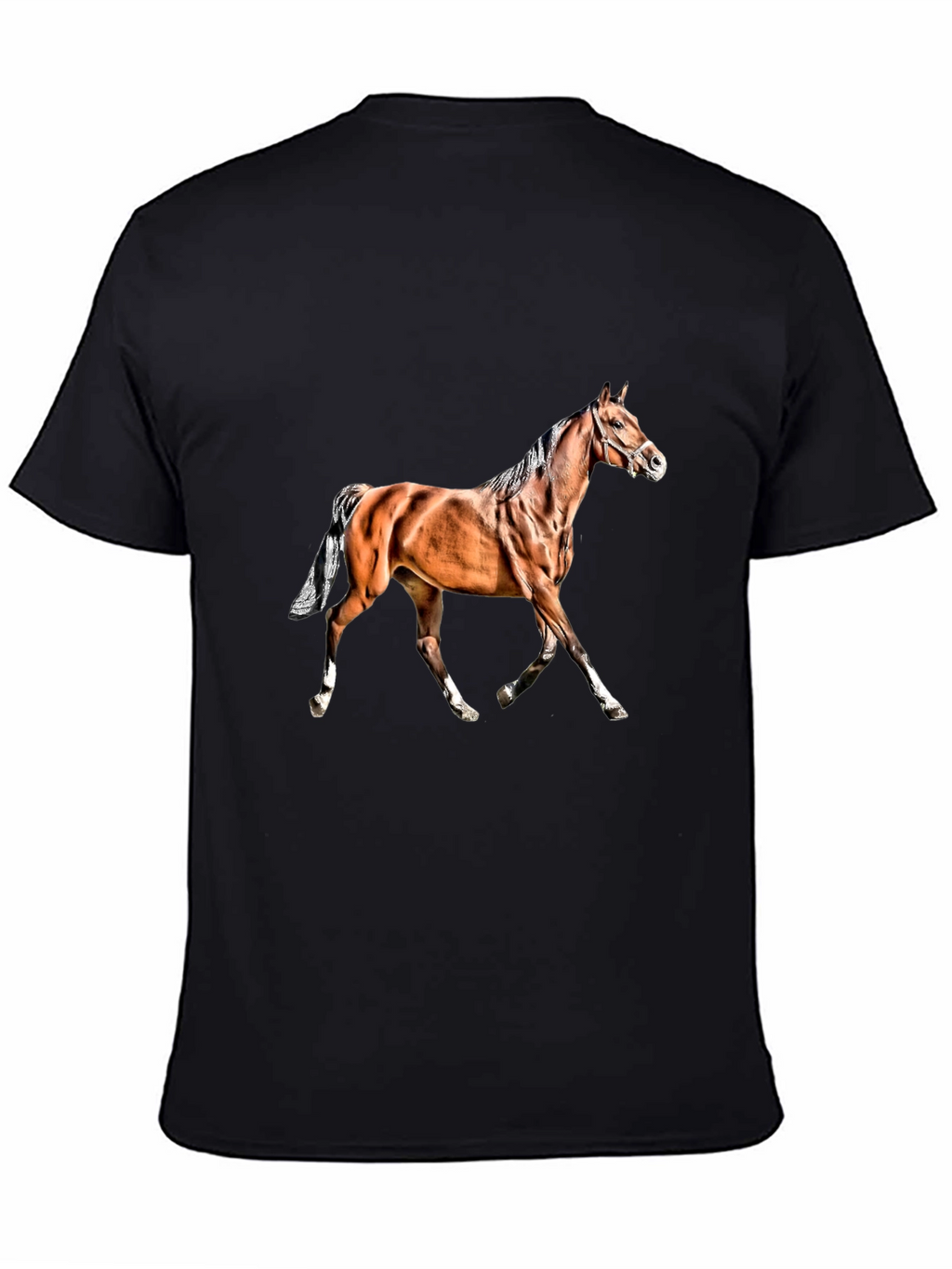 Horse Graphic Black T-Shirt