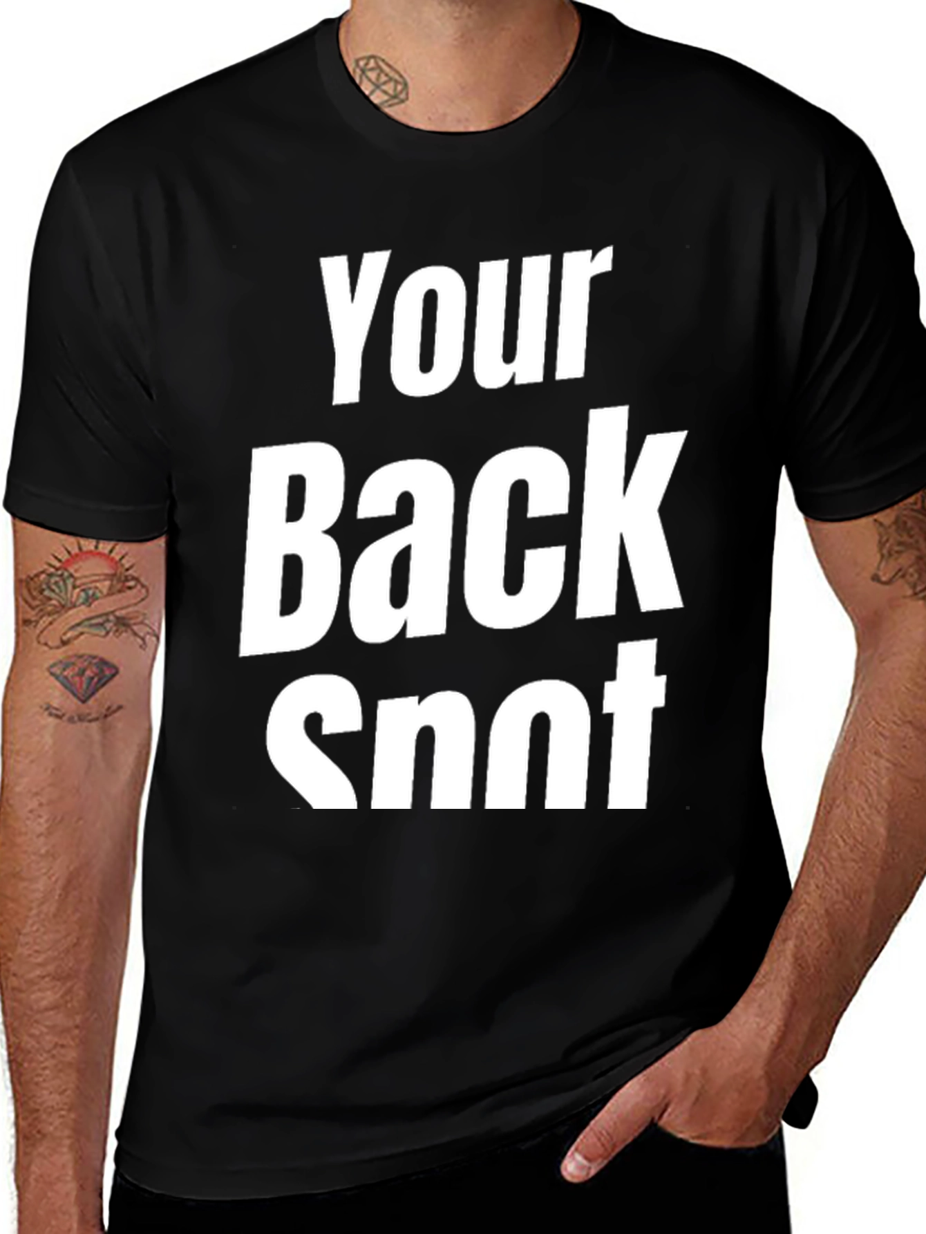 Funny Your Back Snot Black T-Shirt