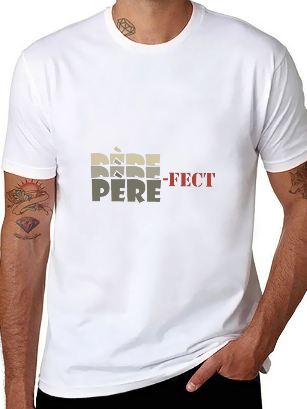 Perfect Dad Graphic T-Shirt Fathers Day Gift