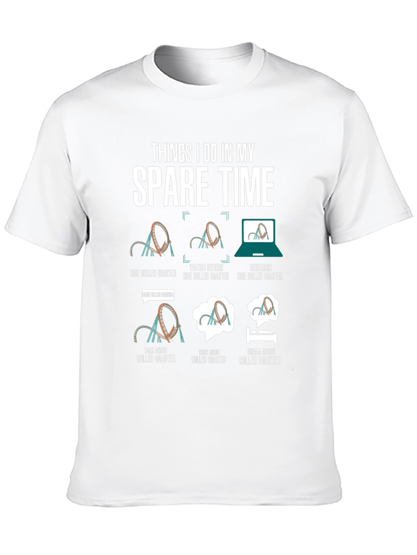 Roller Coaster Spare Time T-Shirt