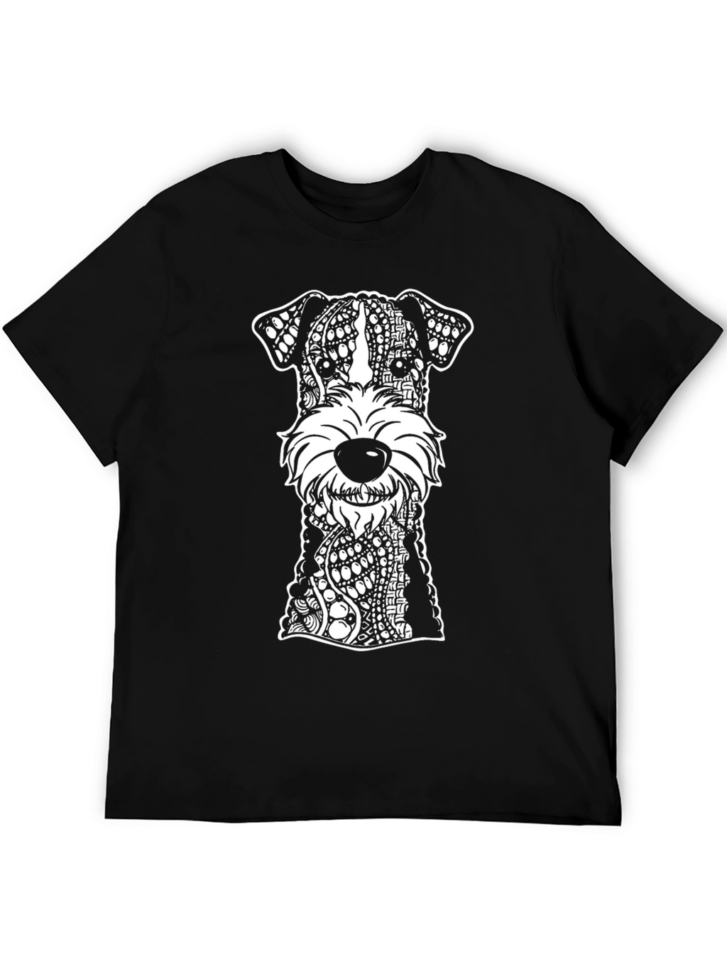 Dog Breed Mandala Black T-Shirt