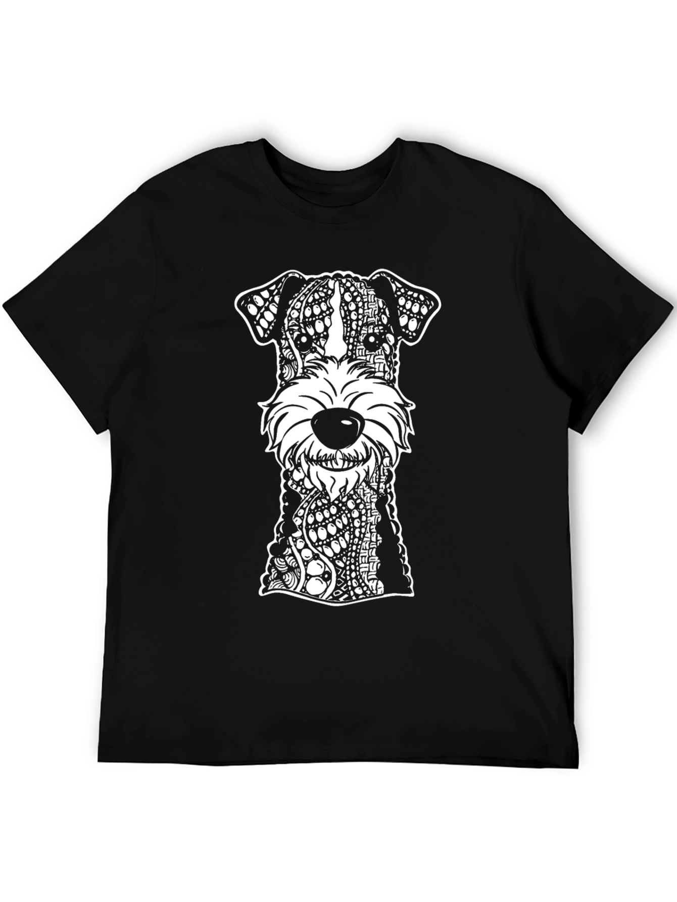 Dog Breed Mandala Black T-Shirt