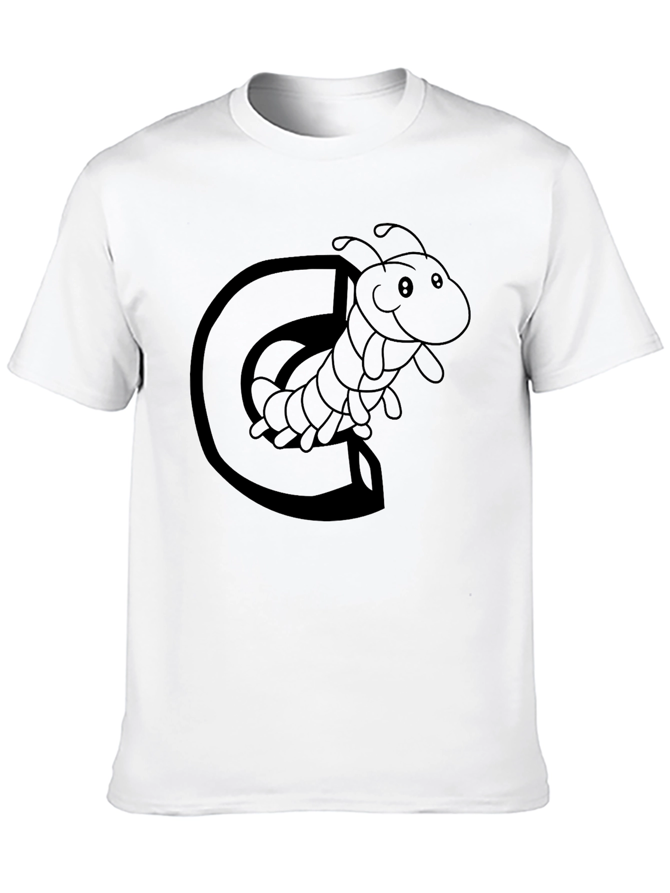 Caterpillar Letter C Black T-Shirt