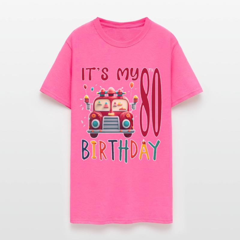 It's My 80th Birthday Boy Fire Truck Firefighting
