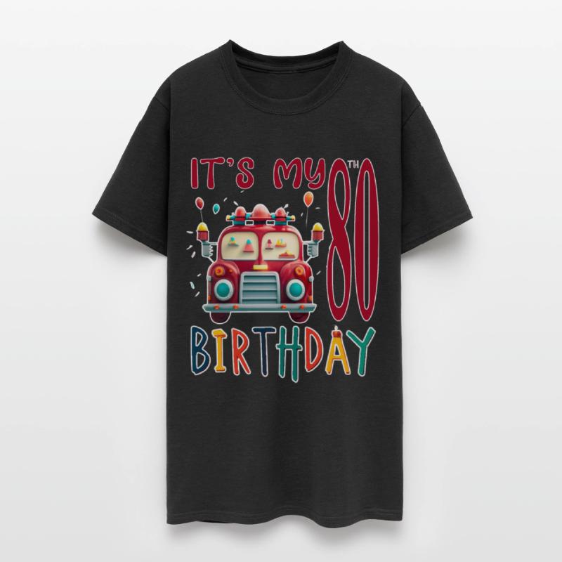 It's My 80th Birthday Boy Fire Truck Firefighting